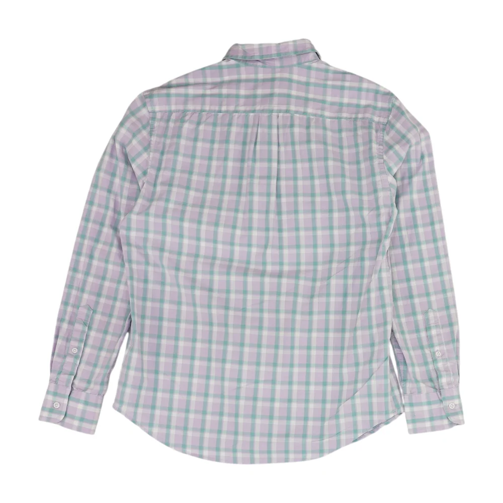 Lavender Plaid Long Sleeve Button Down - Image 2