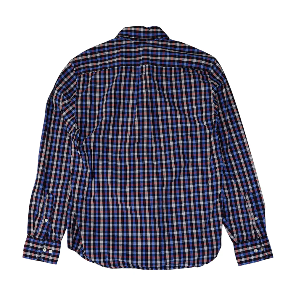 Blue Check Long Sleeve Button Down - Image 2