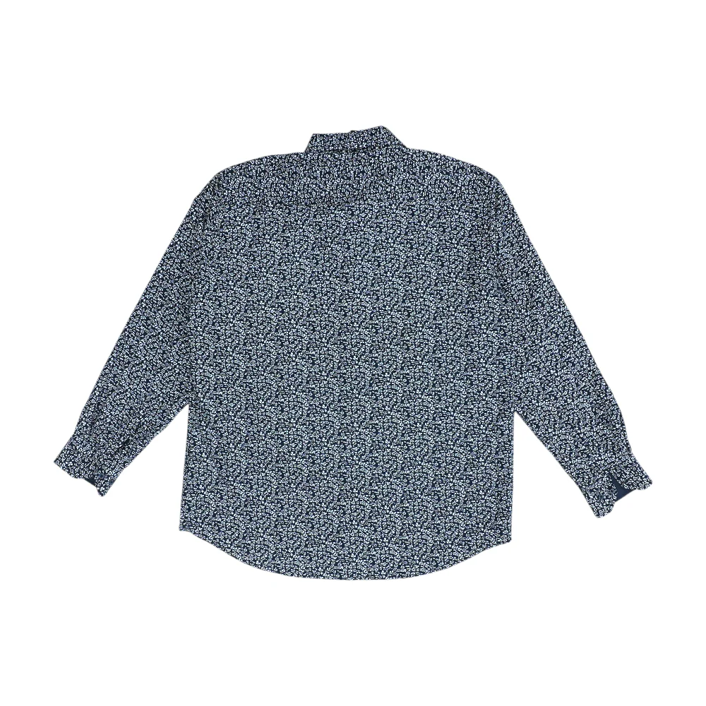 Navy Floral Long Sleeve Button Down - Image 2