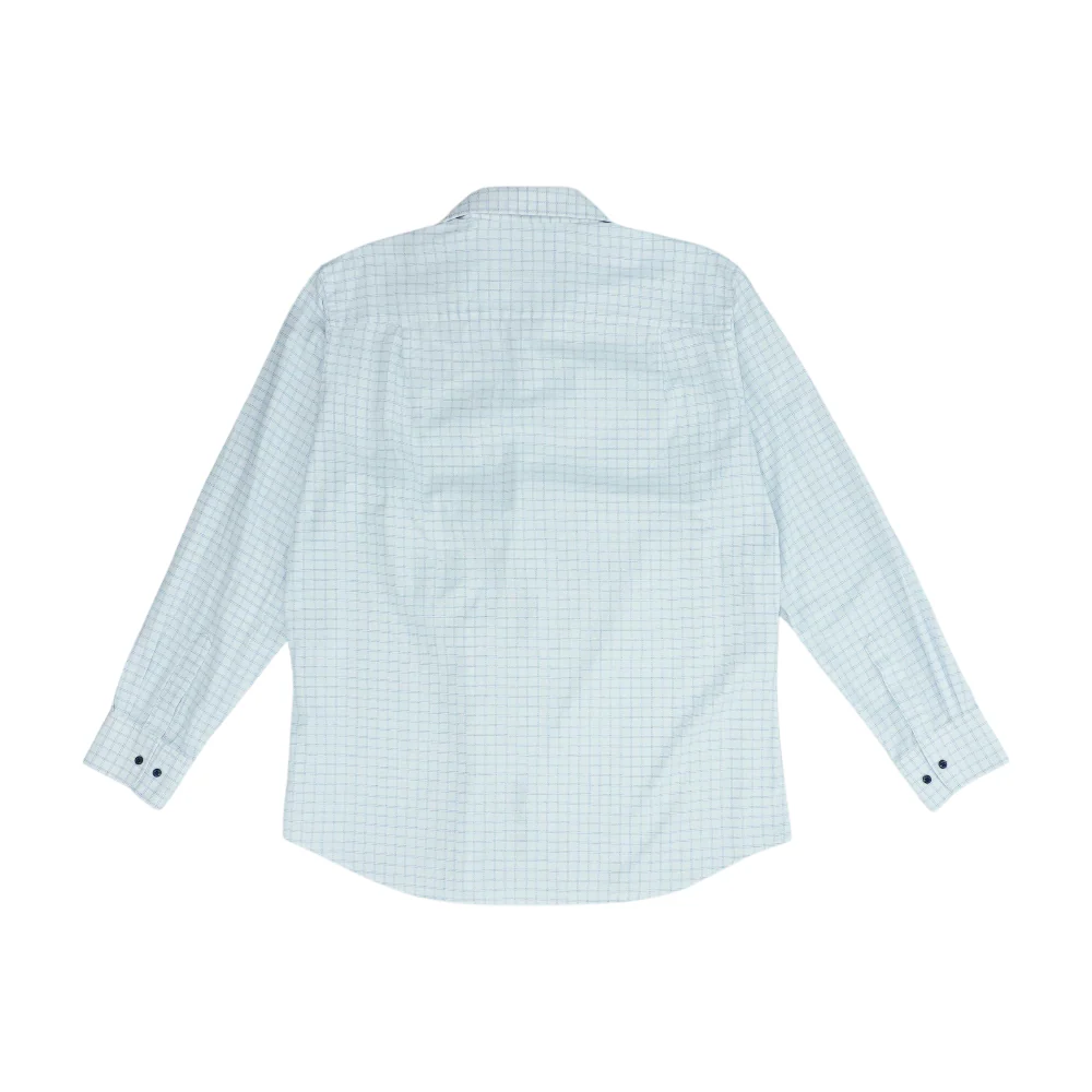 White Check Long Sleeve Button Down - Image 2