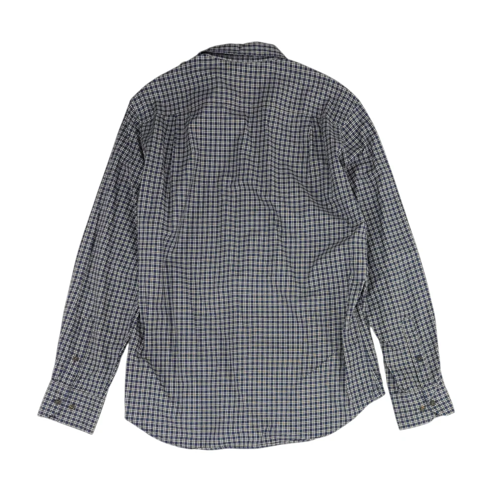 Navy Plaid Long Sleeve Button Down - Image 2