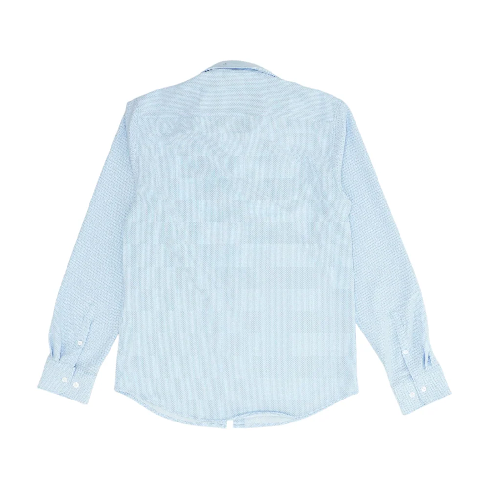 Blue Abstract Long Sleeve Button Down - Image 2