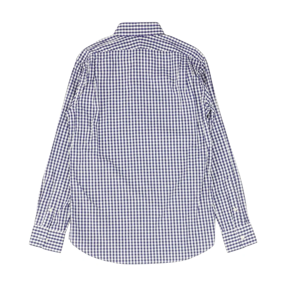 Navy Check Long Sleeve Button Down - Image 2