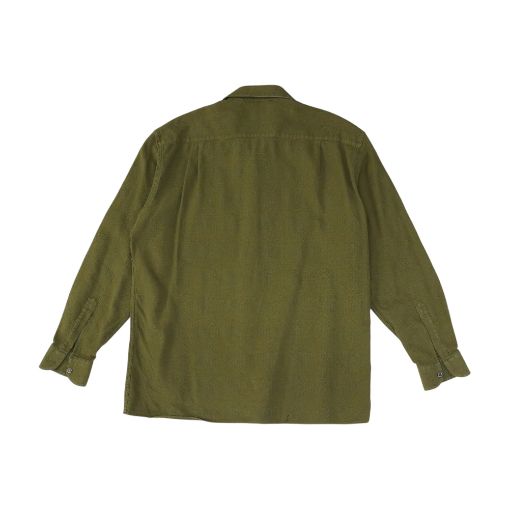 Olive Check Long Sleeve Button Down - Image 2