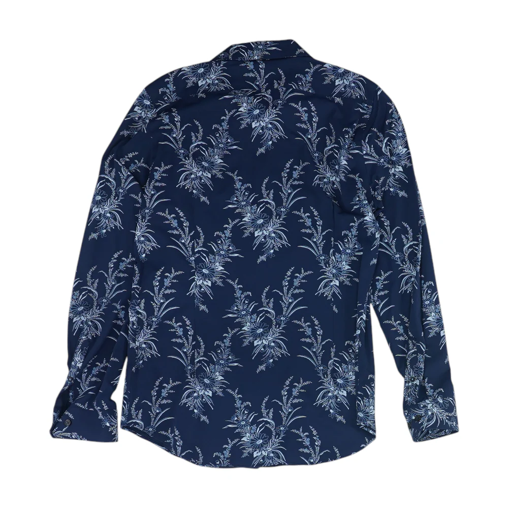 Navy Floral Long Sleeve Button Down - Image 2