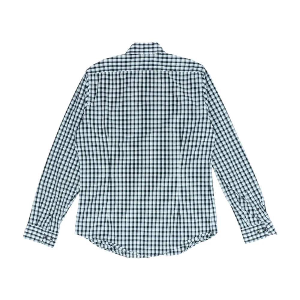 White Check Long Sleeve Button Down - Image 2