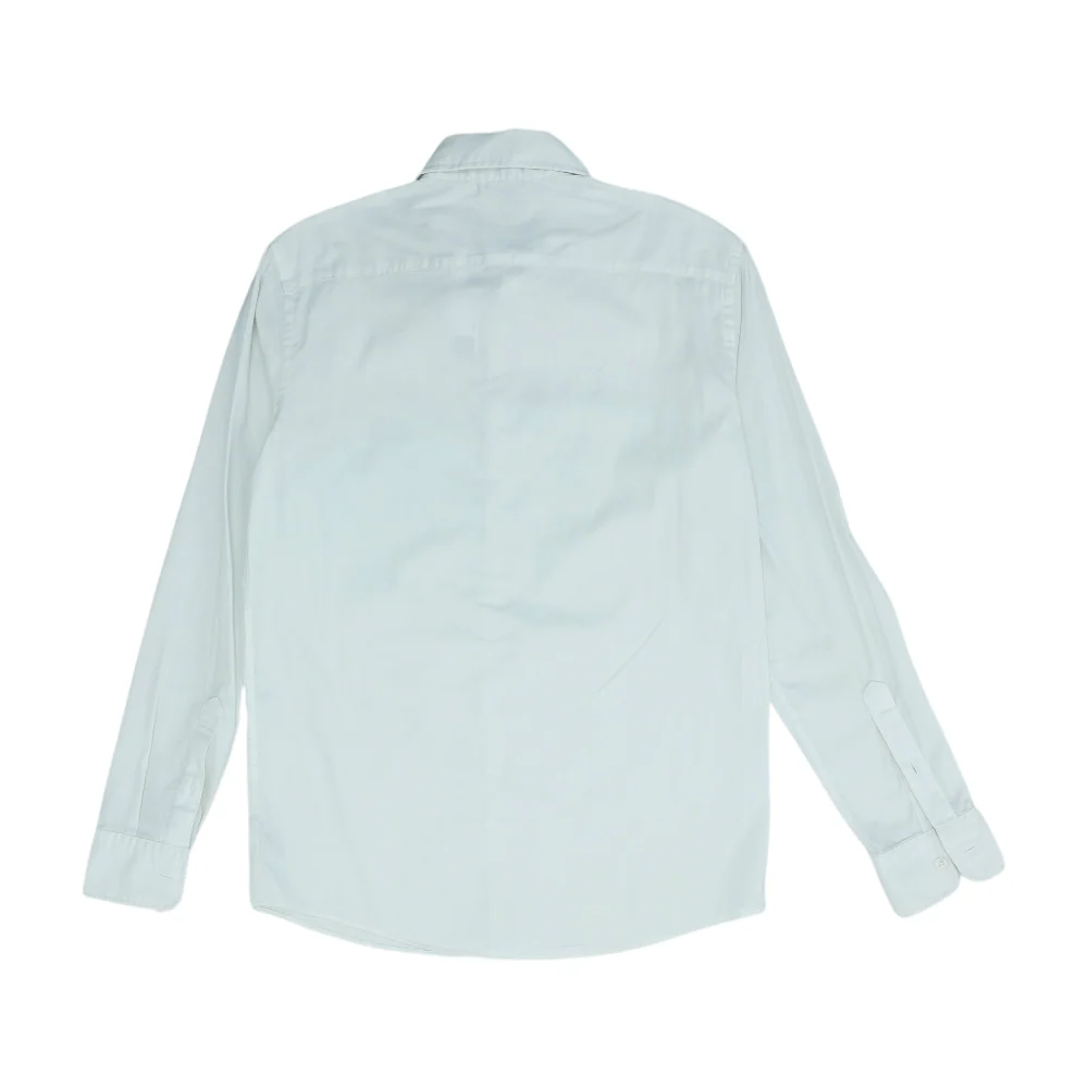 White Solid Long Sleeve Button Down - Image 2