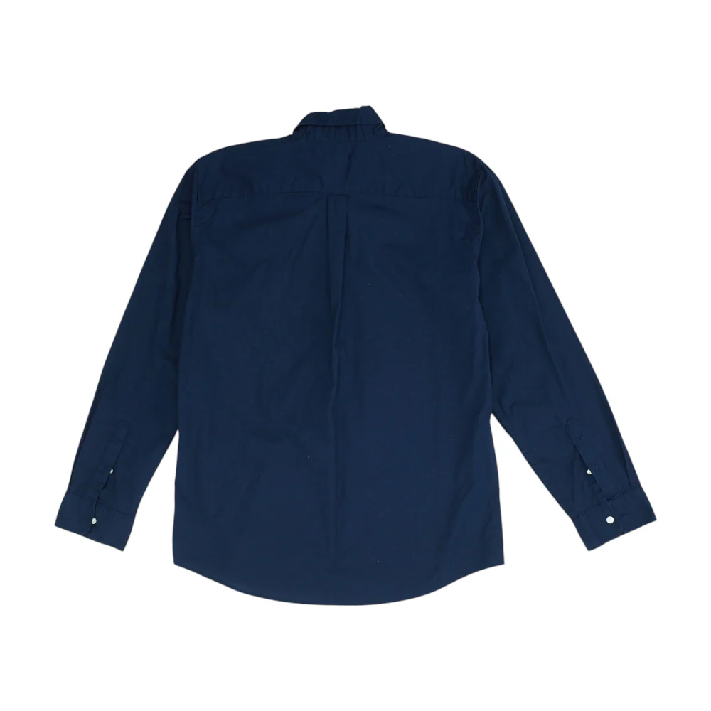 Navy Solid Long Sleeve Button Down - Image 2