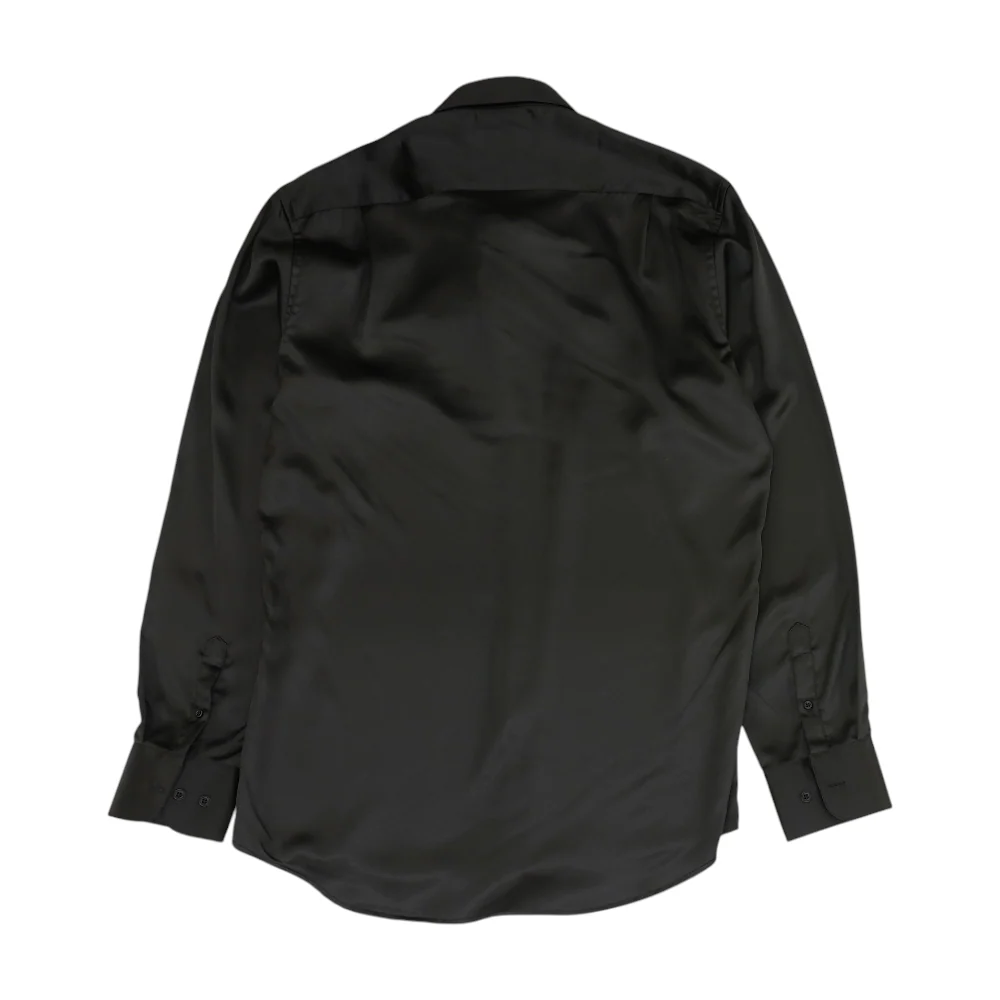 Black Solid Long Sleeve Button Down - Image 2