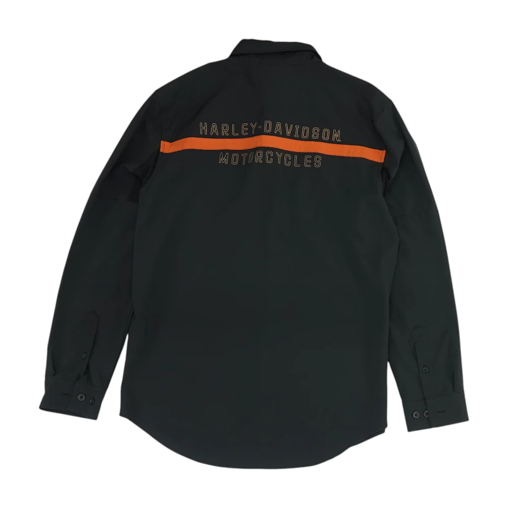Black Solid Long Sleeve Button Down - Image 2