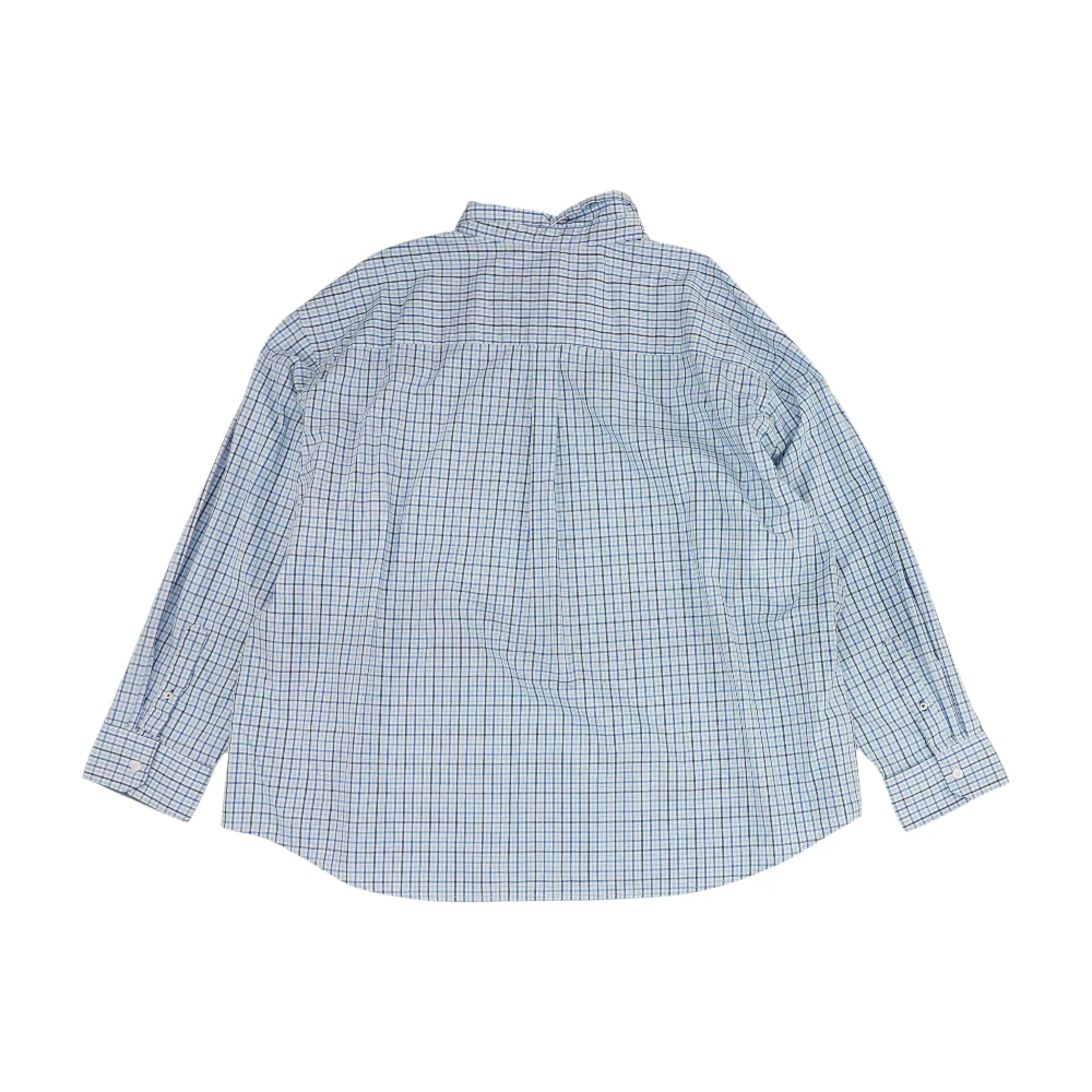 Blue Plaid Long Sleeve Button Down - Image 2