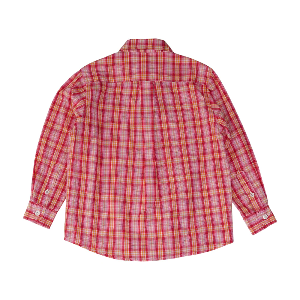 Pink Plaid Long Sleeve Button Down - Image 2