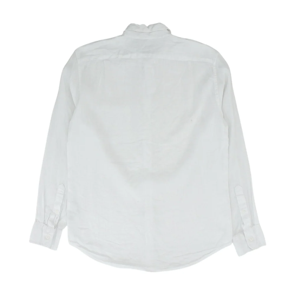 White Solid Long Sleeve Button Down - Image 2