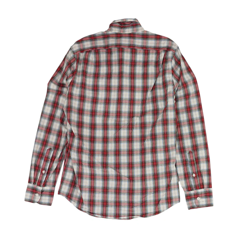 White Plaid Long Sleeve Button Down - Image 2