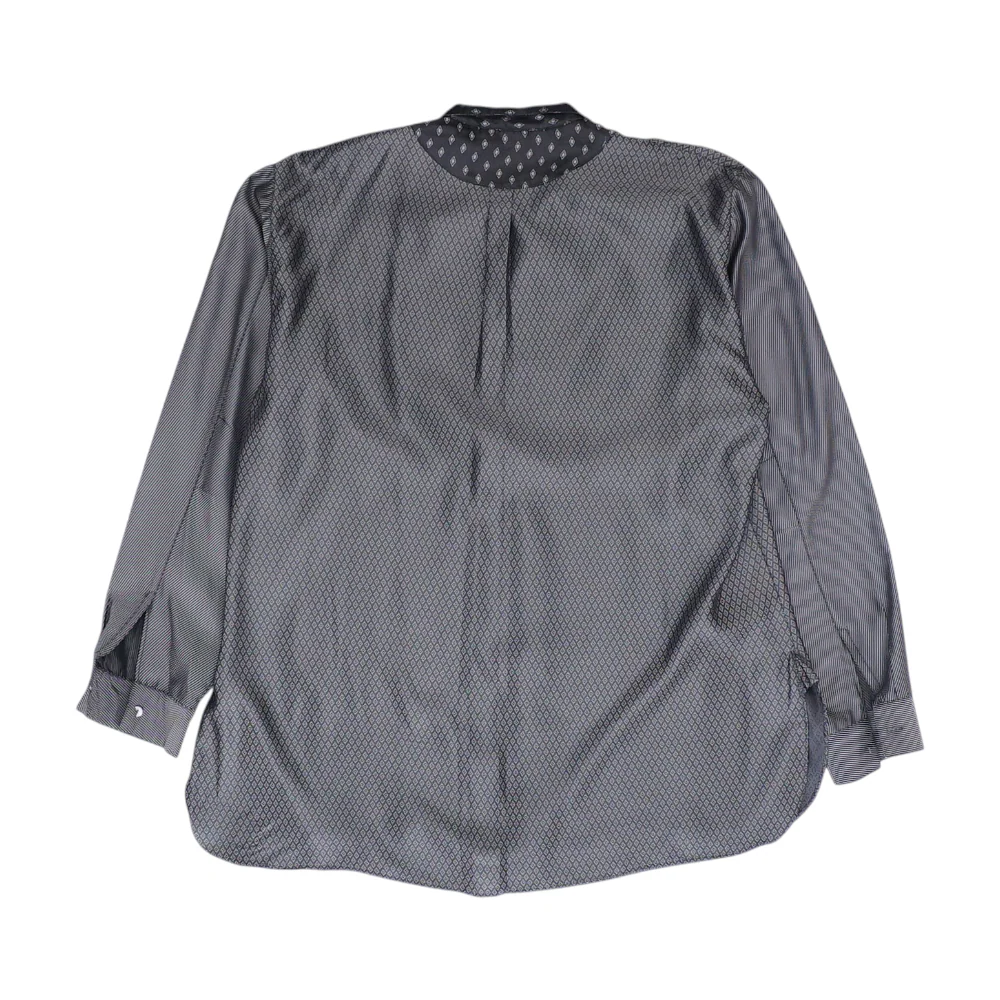 Vintage Black Print Long Sleeve Button Down - Image 2