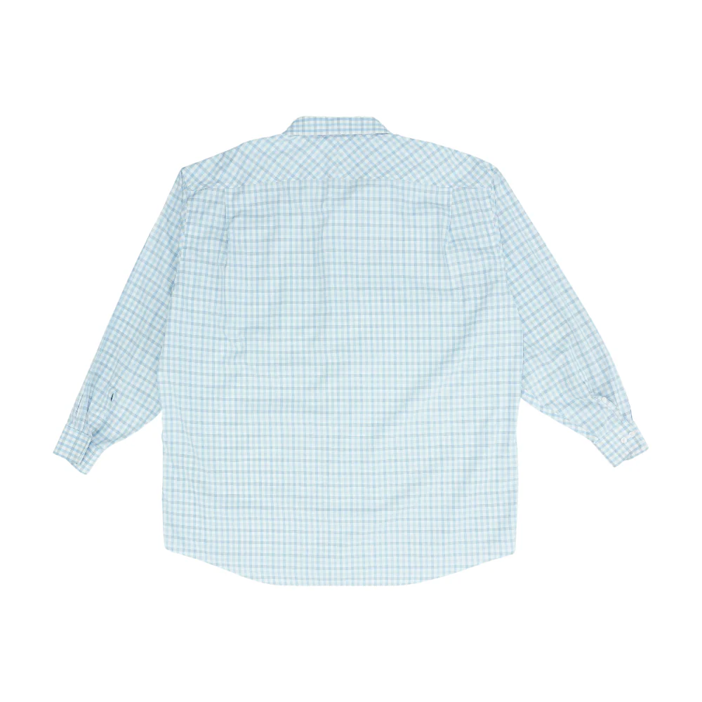 Blue Tall Check Long Sleeve Button Down - Image 2
