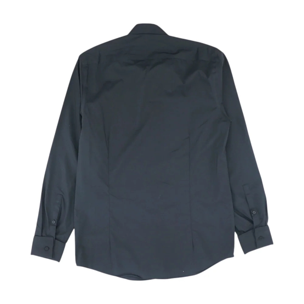Black Solid Long Sleeve Button Down - Image 2