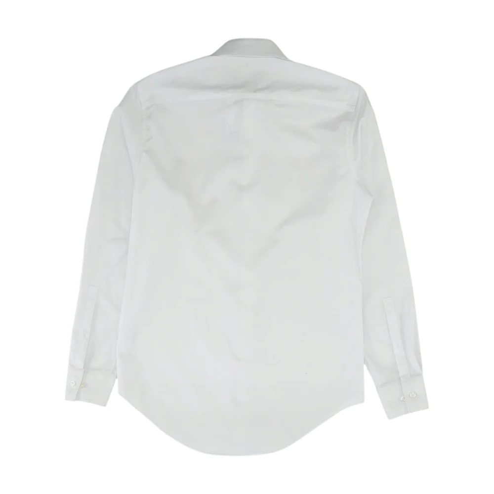 White Solid Long Sleeve Button Down - Image 2