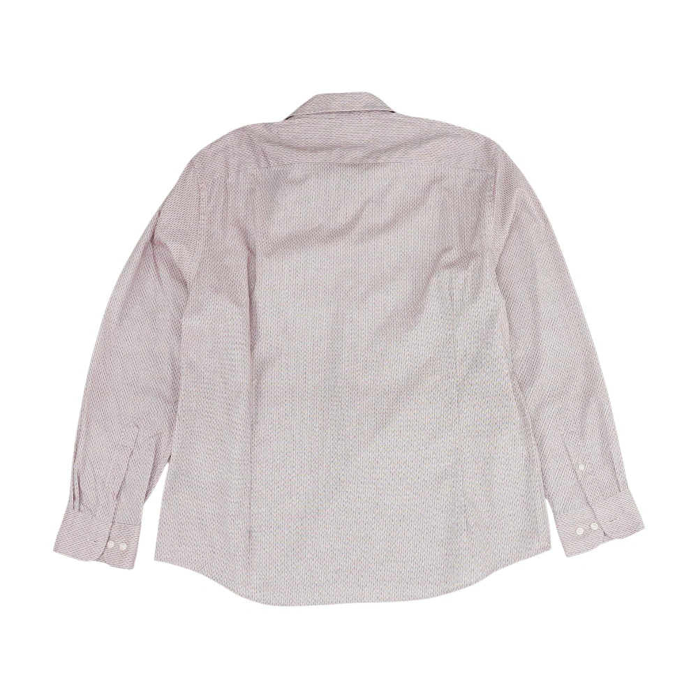 Beige Abstract Long Sleeve Button Down - Image 2