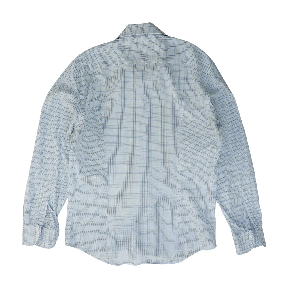White Plaid Long Sleeve Button Down - Image 2