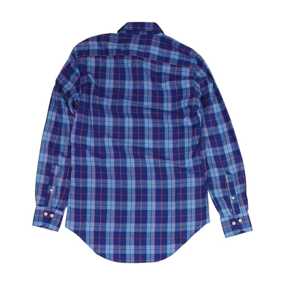 Blue Plaid Long Sleeve Button Down - Image 2