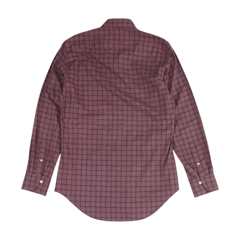 Burgundy Check Long Sleeve Button Down - Image 2