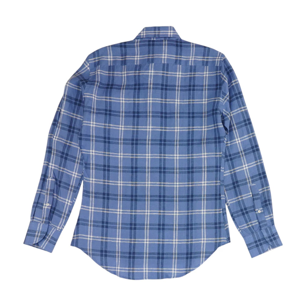 Blue Plaid Long Sleeve Button Down - Image 2