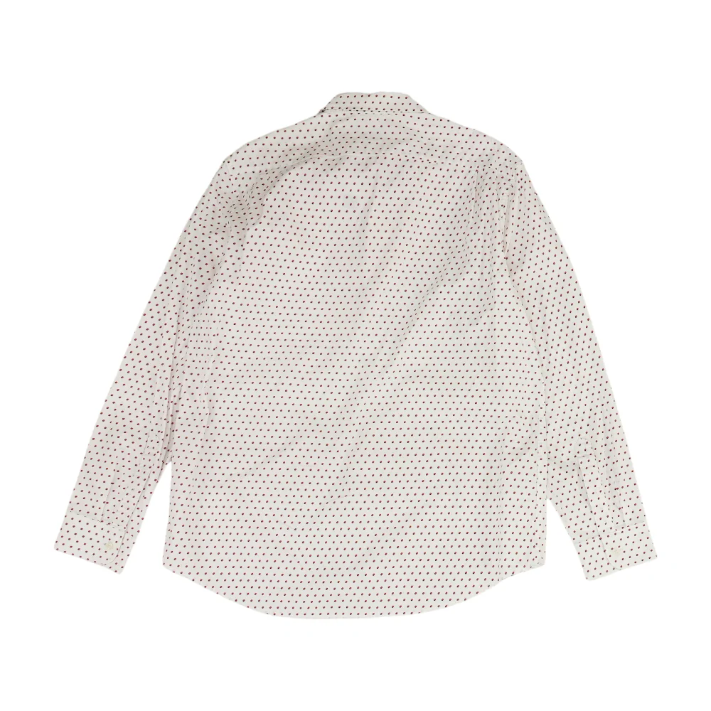 White Geometric Long Sleeve Button Down - Image 2