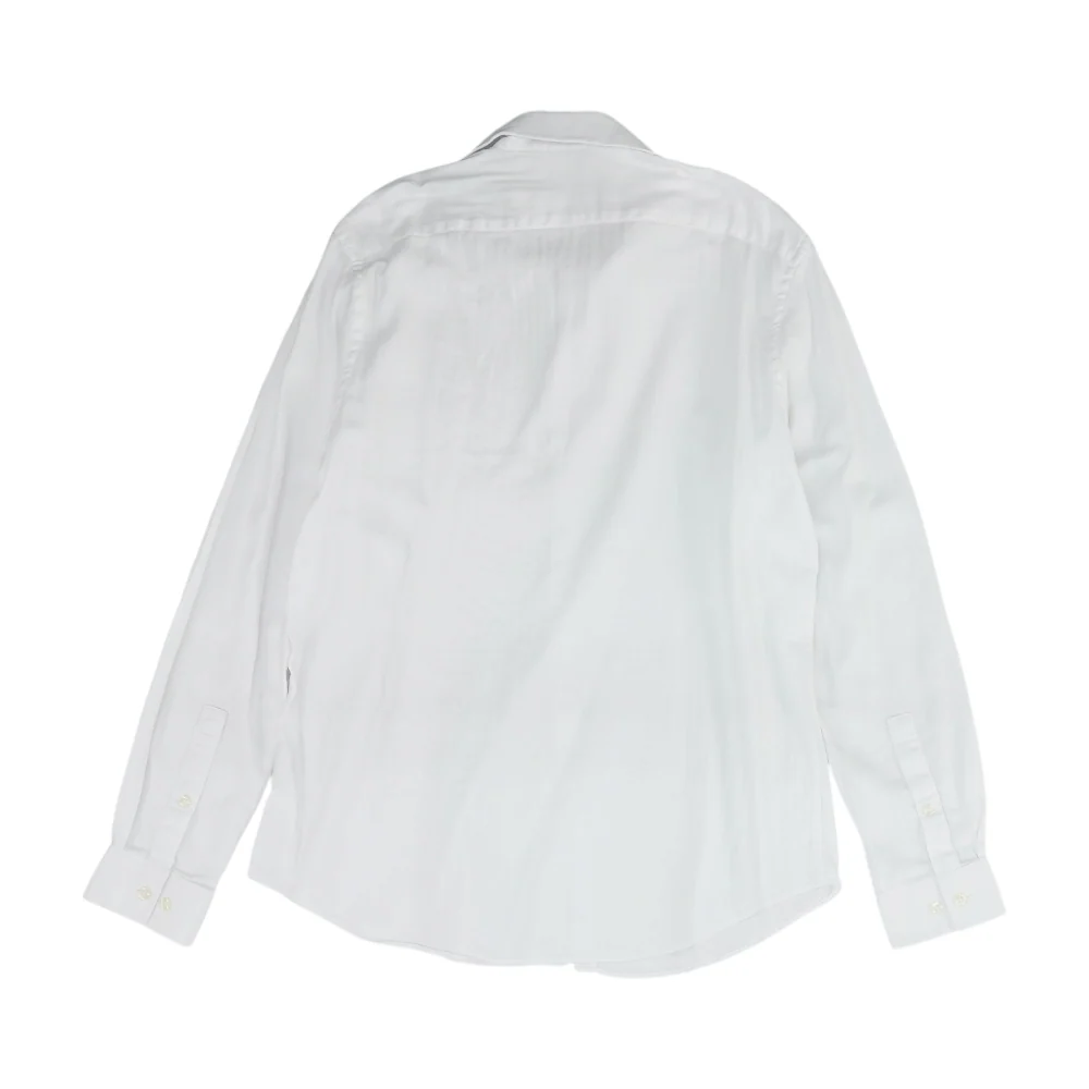 White Solid Long Sleeve Button Down - Image 2