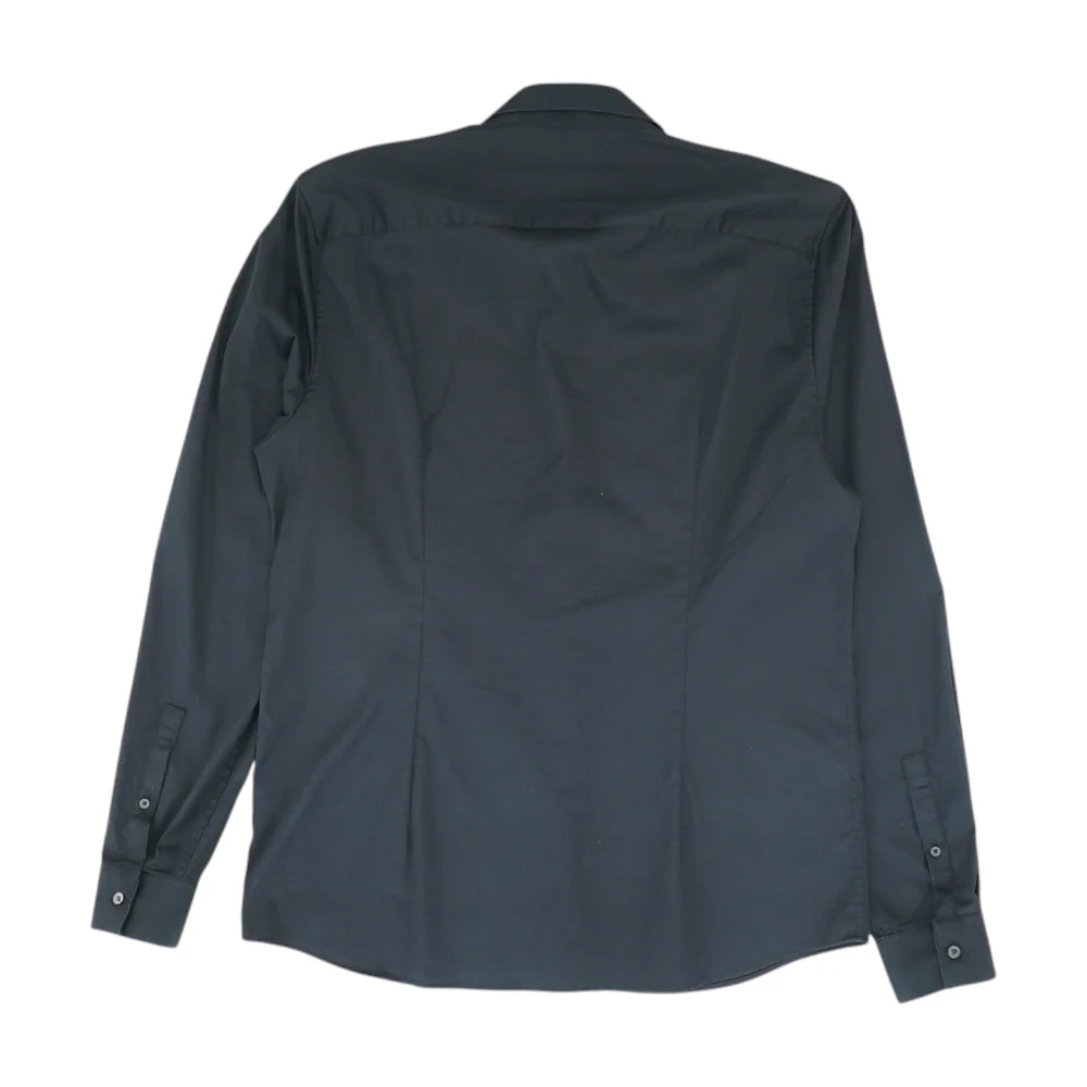 Black Solid Long Sleeve Button Down - Image 2