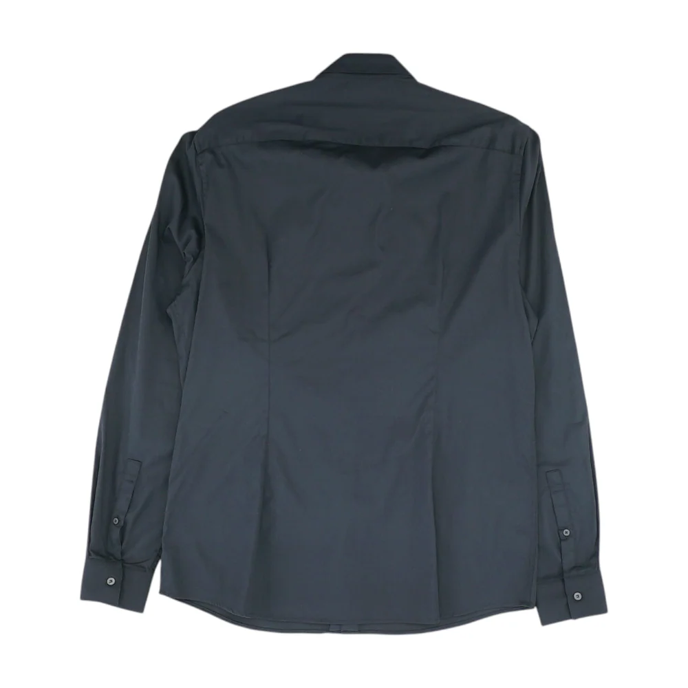 Black Solid Long Sleeve Button Down - Image 2