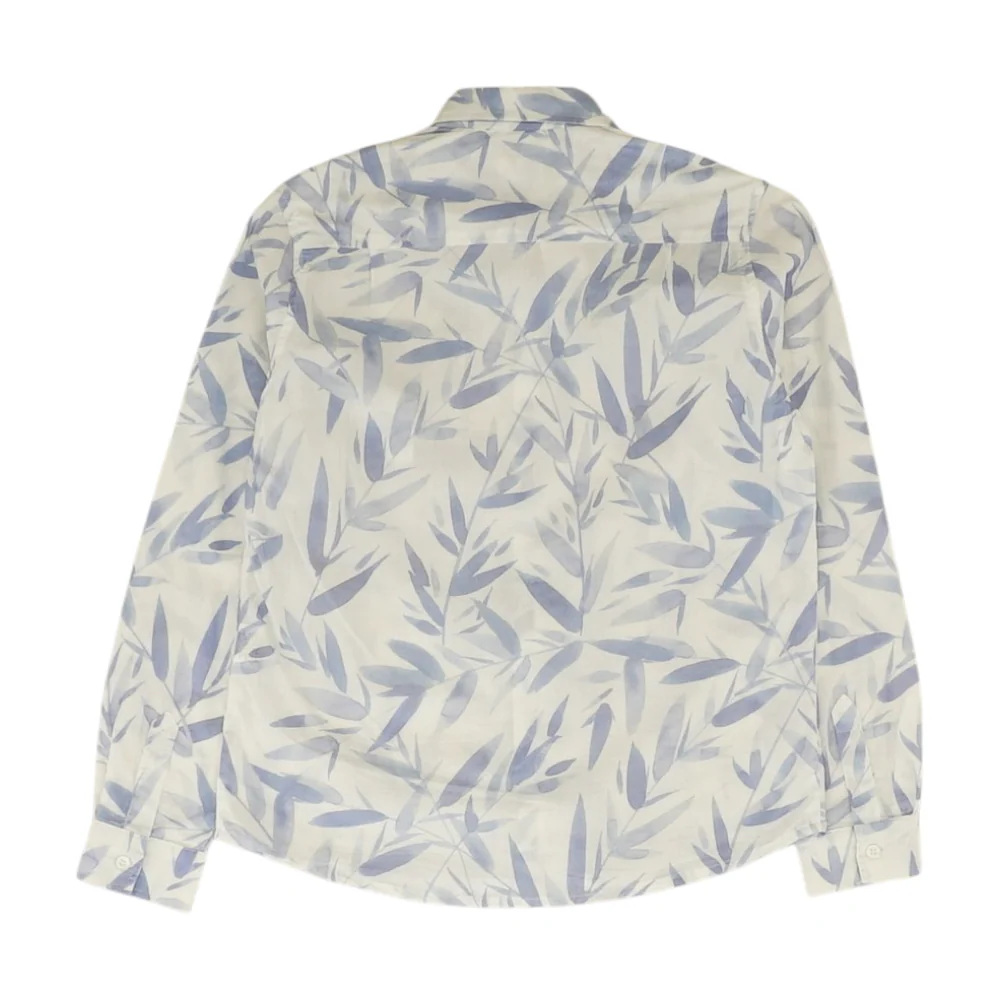 White Print Long Sleeve Button Down - Image 2
