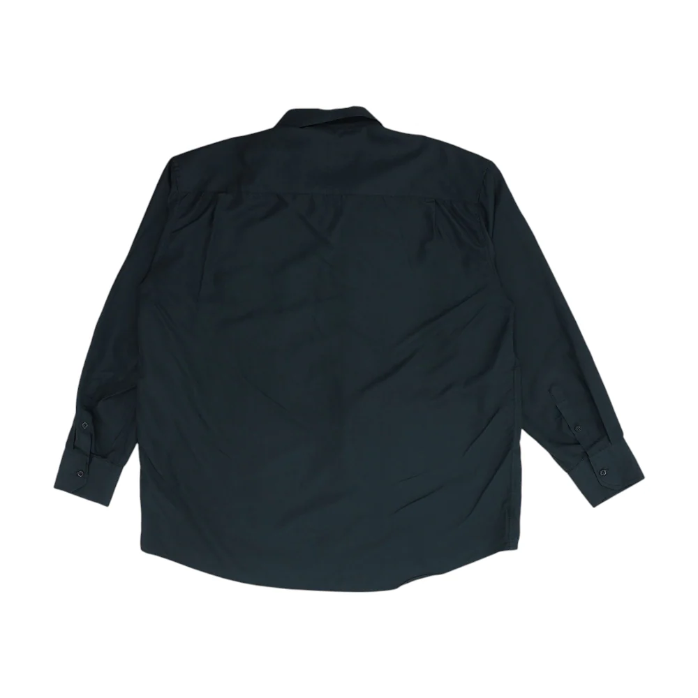 Black Solid Long Sleeve Button Down - Image 2