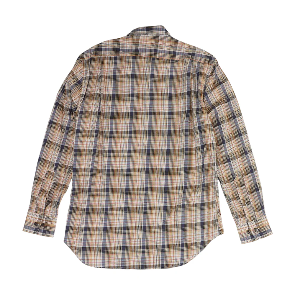 Brown Plaid Long Sleeve Button Down - Image 2