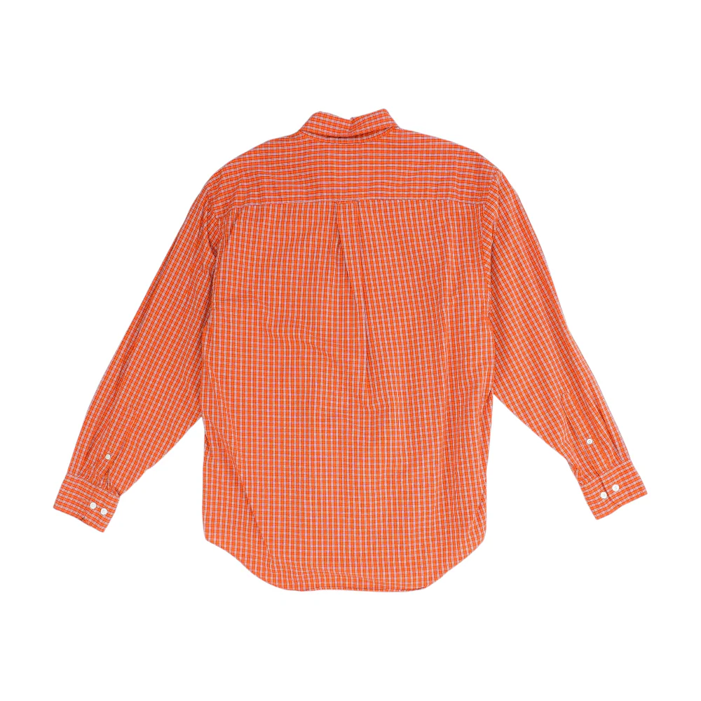 Orange Plaid Long Sleeve Button Down - Image 2