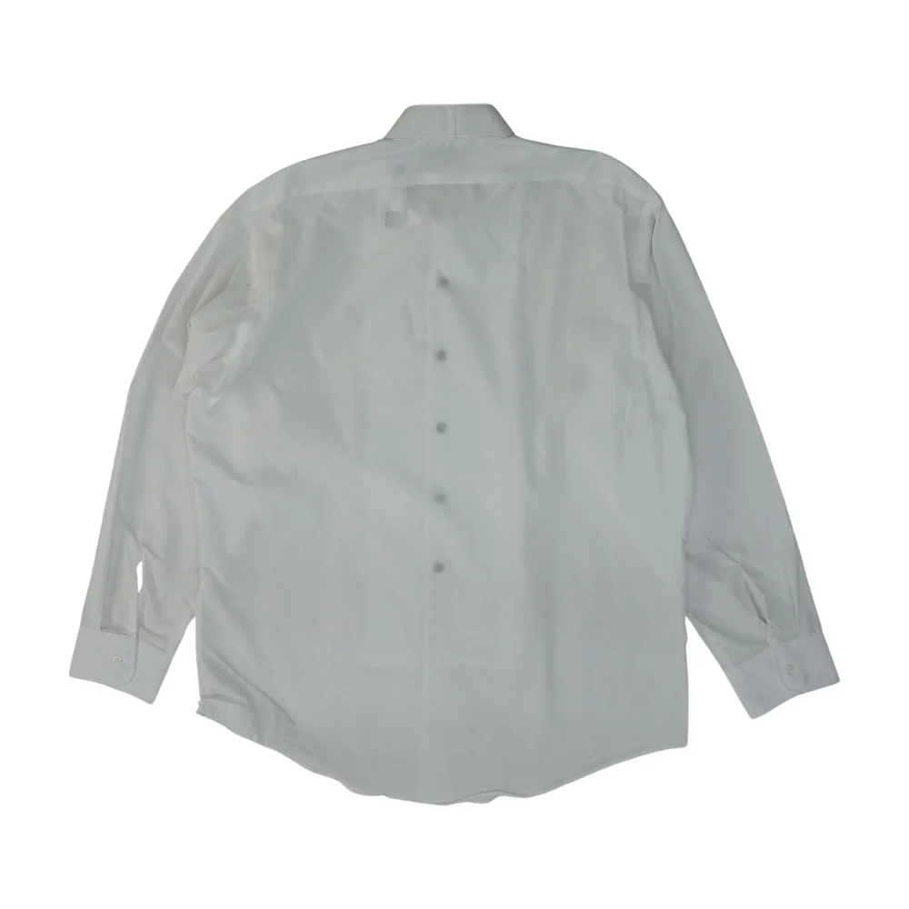 White Solid Long Sleeve Button Down - Image 2