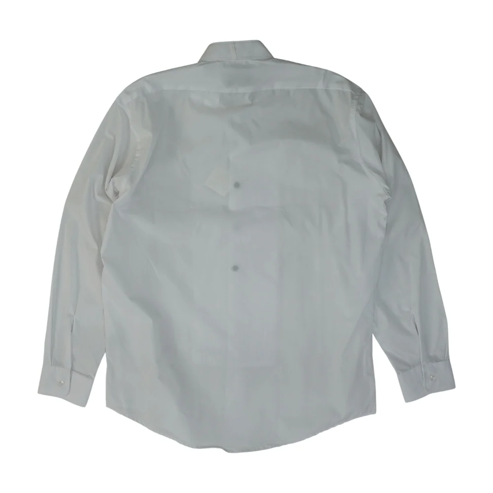 White Solid Long Sleeve Button Down - Image 2