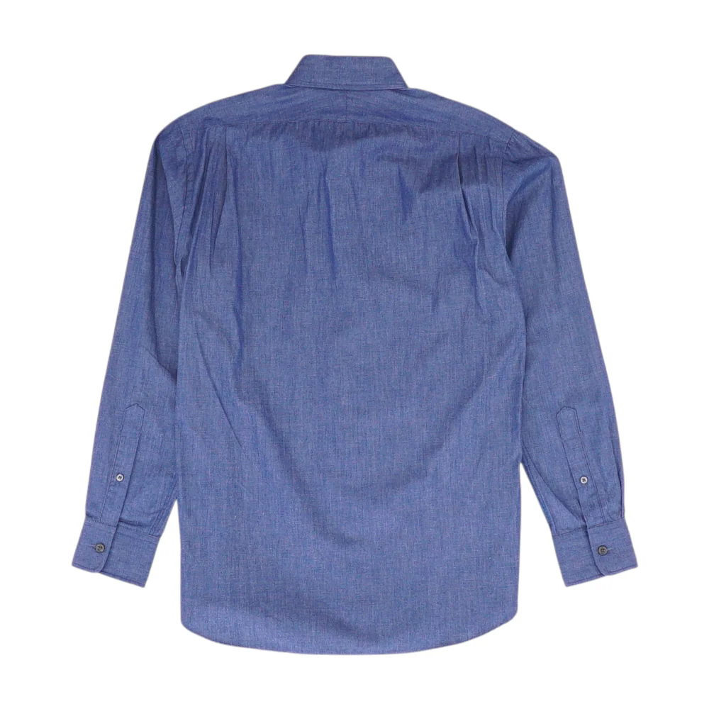 Navy Solid Long Sleeve Button Down - Image 2