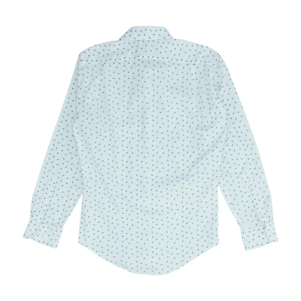 White Print Long Sleeve Button Down - Image 2