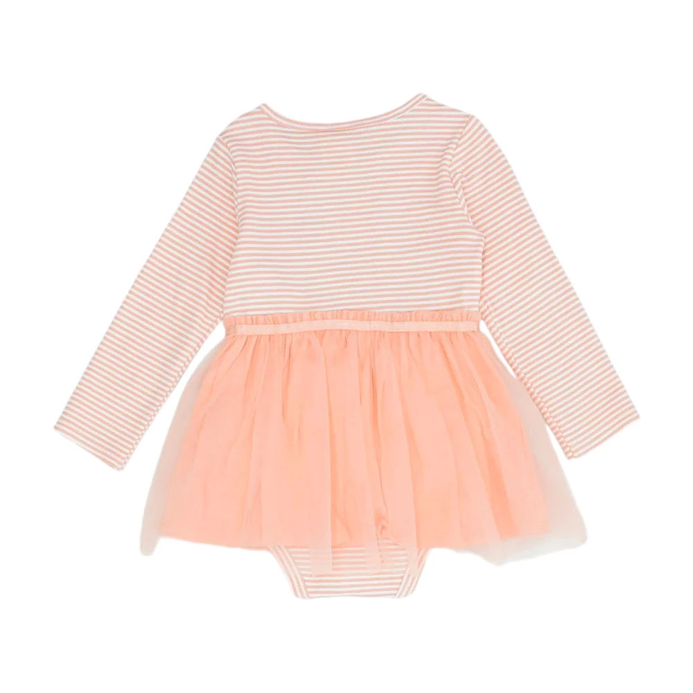 Orange Striped Long Sleeve One-Piece - Image 2