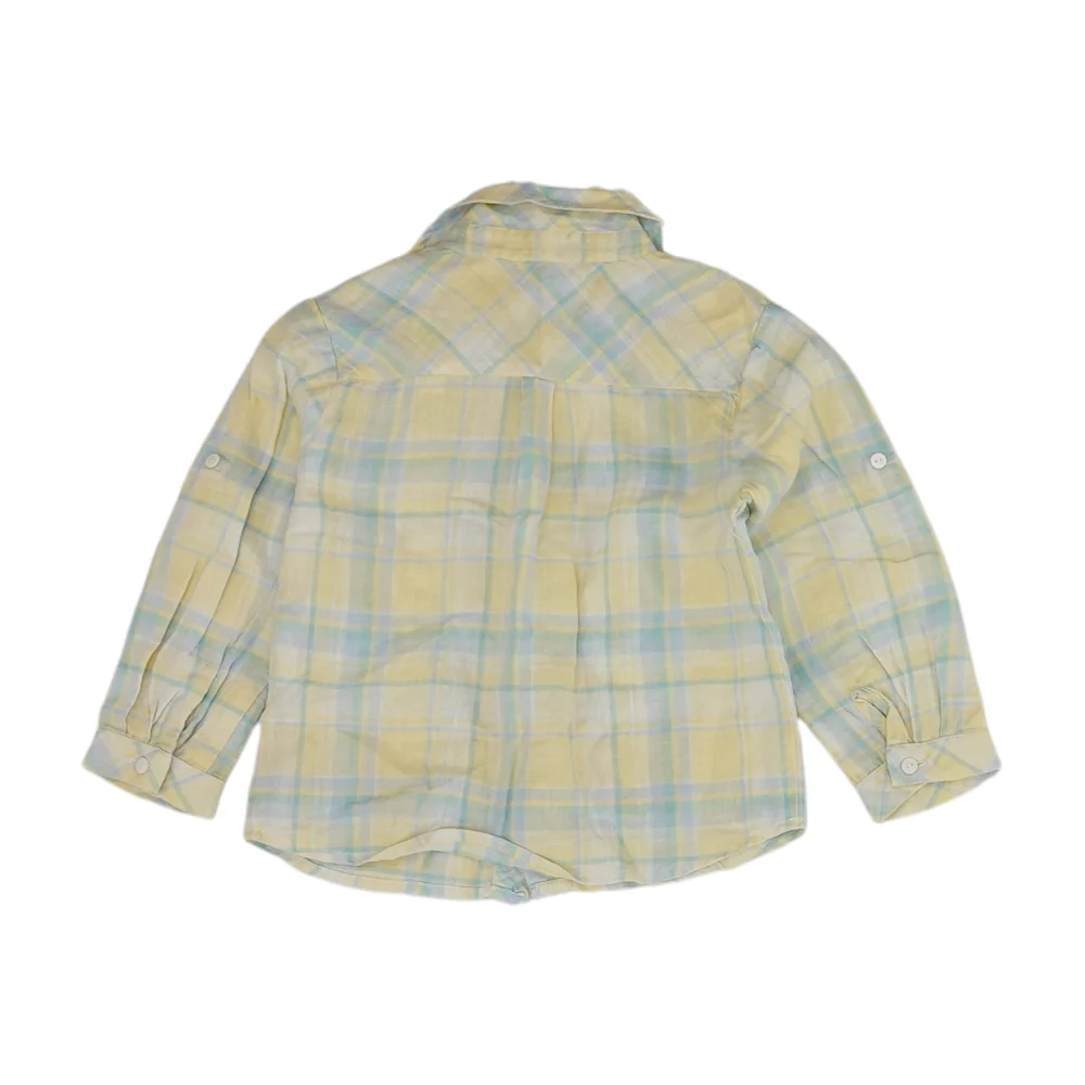 Yellow Plaid Long Sleeve Button Down - Image 2