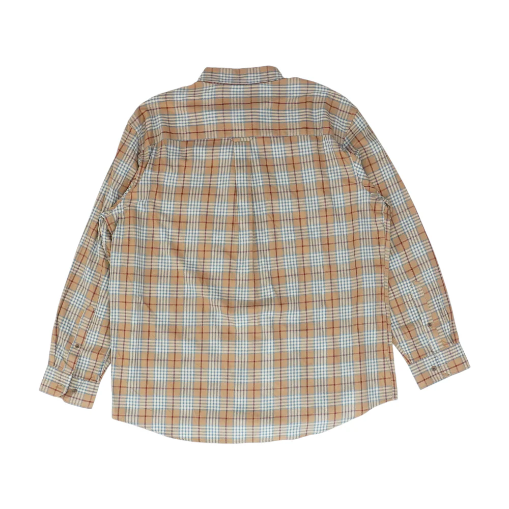 Brown Plaid Long Sleeve Button Down - Image 2