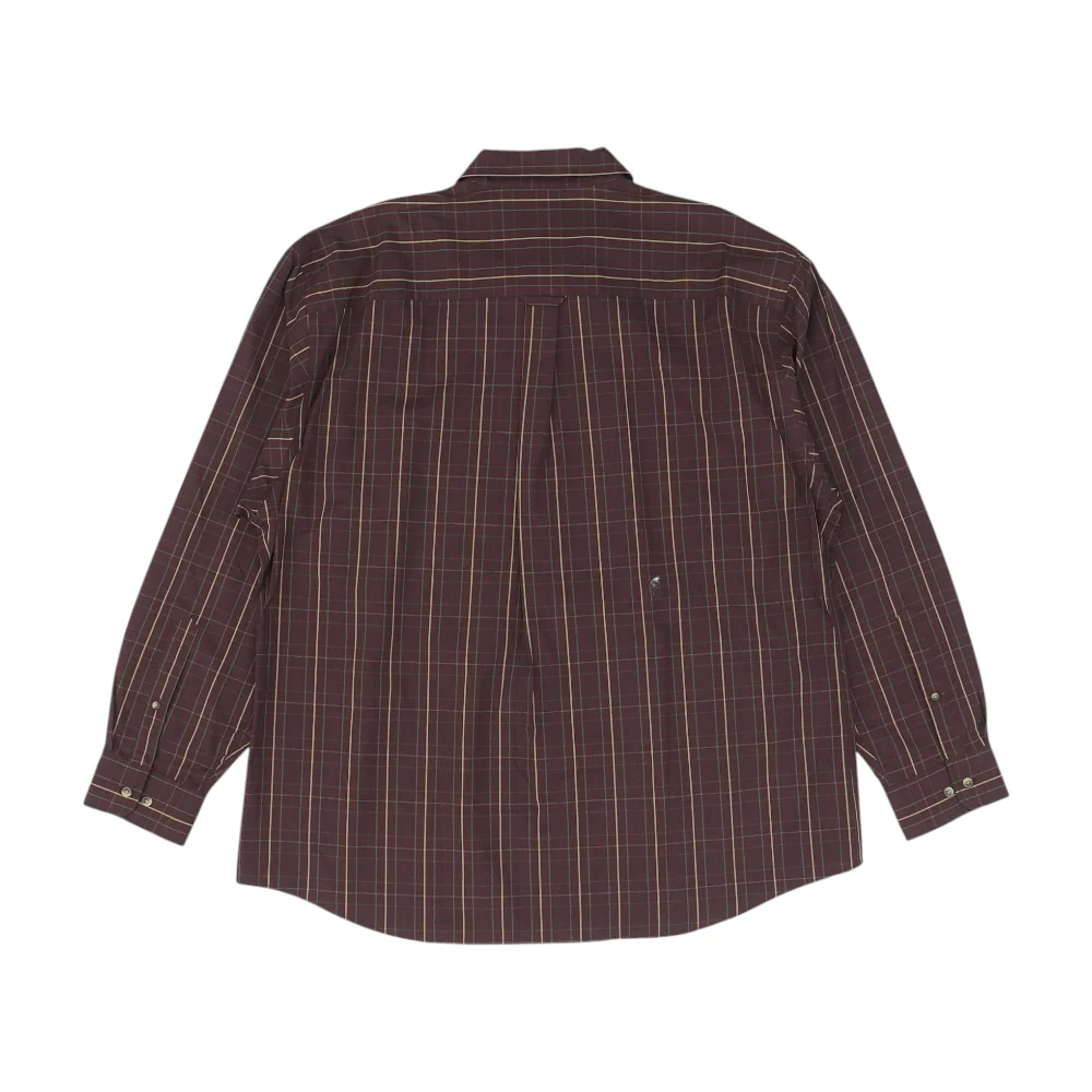 Burgundy Plaid Long Sleeve Button Down - Image 2