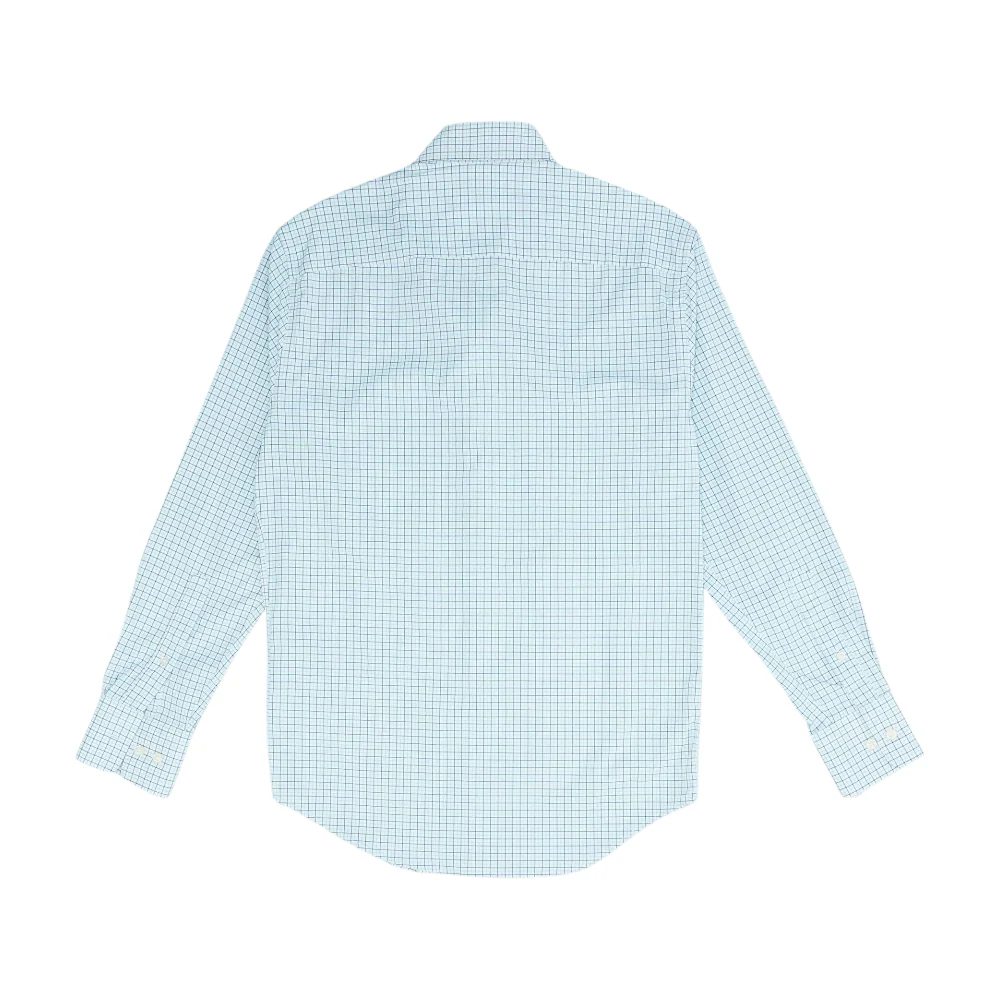 White Plaid Long Sleeve Button Down - Image 2