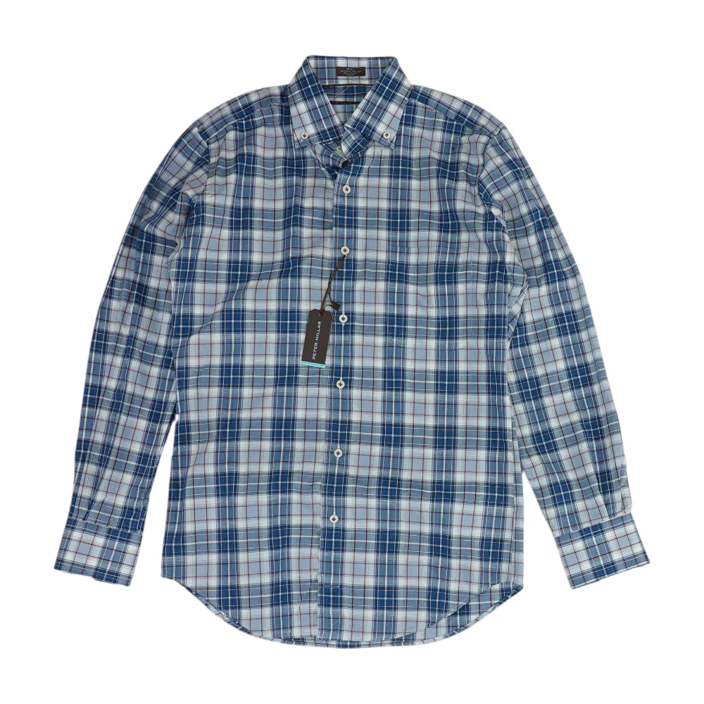 Blue Plaid Long Sleeve Button Down