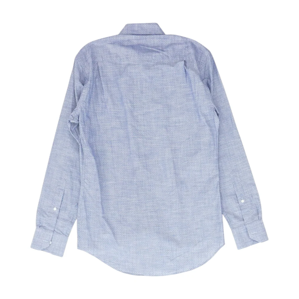 Blue Polka Dot Long Sleeve Button Down - Image 2