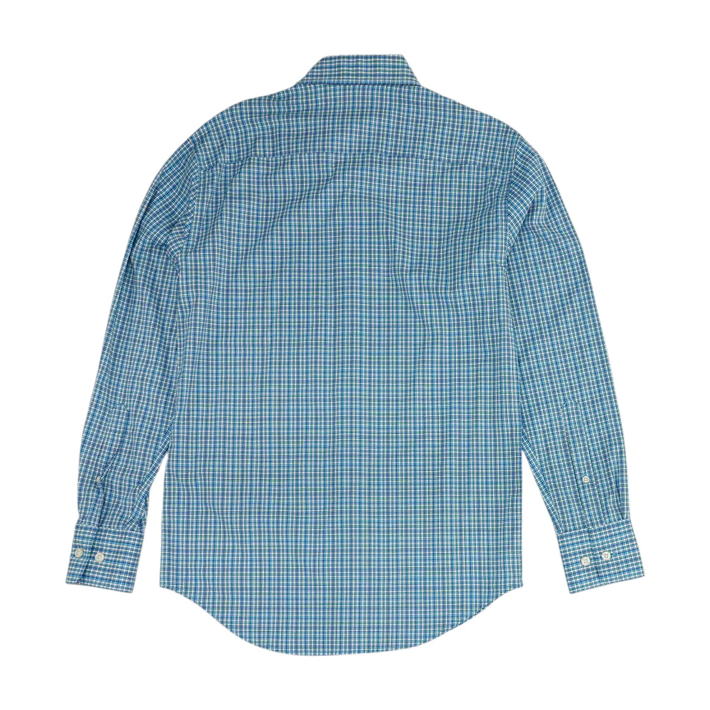 Blue Check Long Sleeve Button Down - Image 2