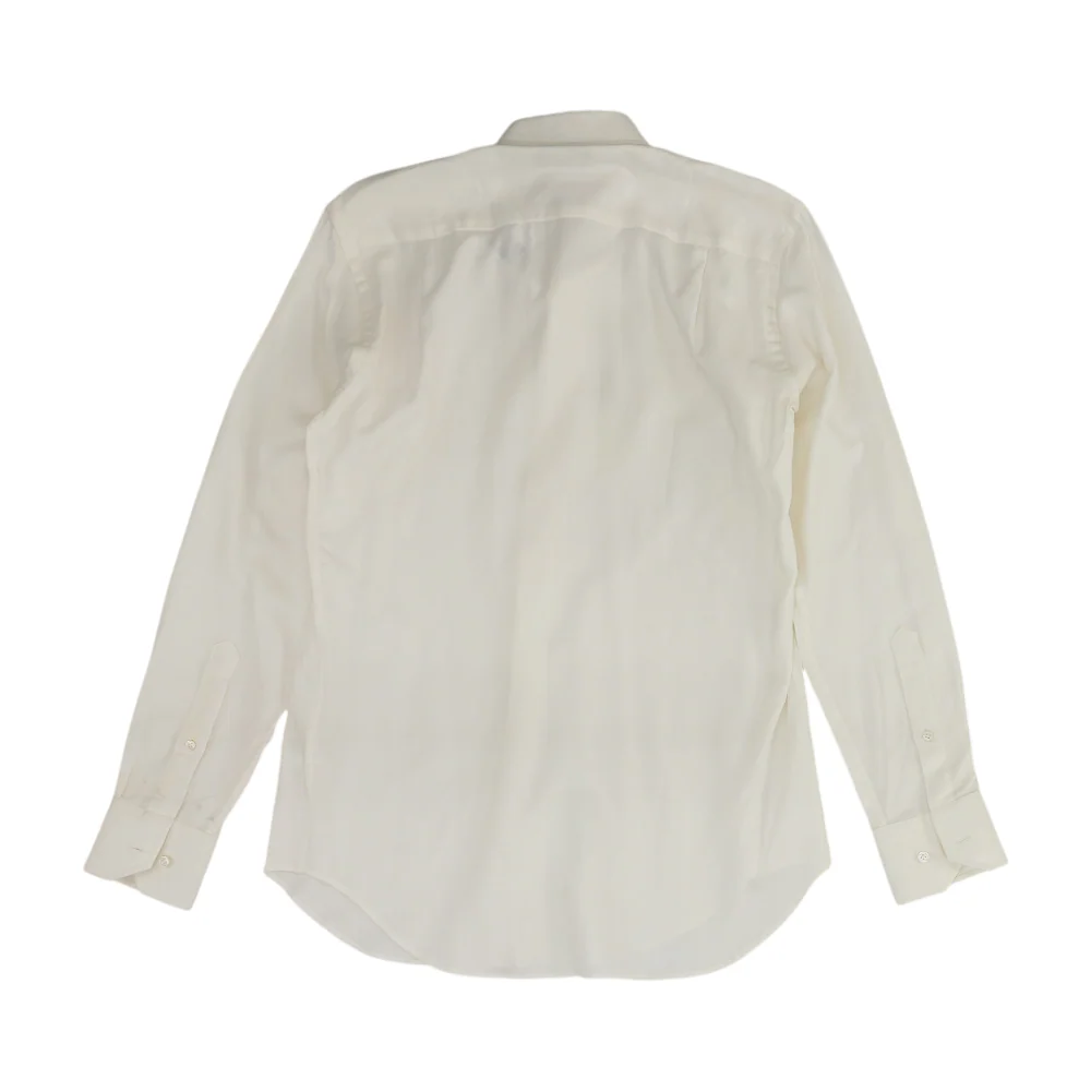 Cream Solid Long Sleeve Button Down - Image 2