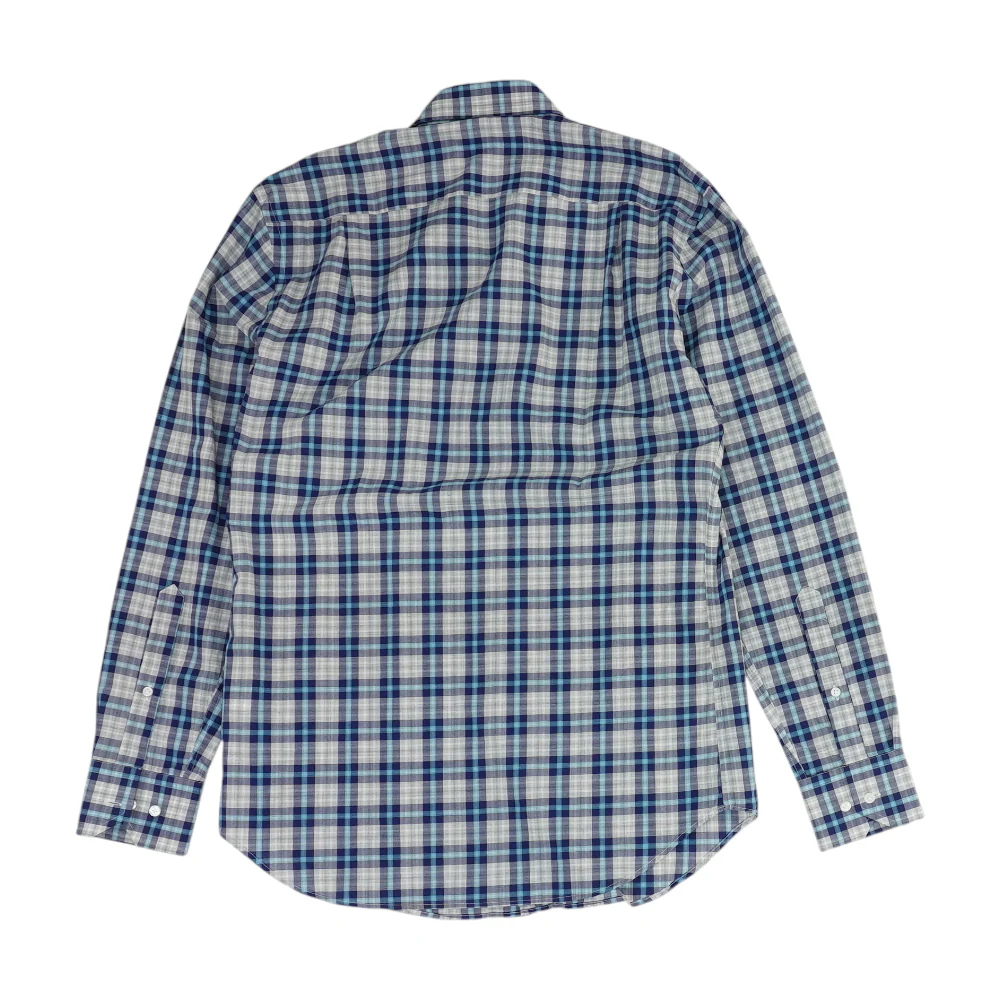 Gray Plaid Long Sleeve Button Down - Image 2