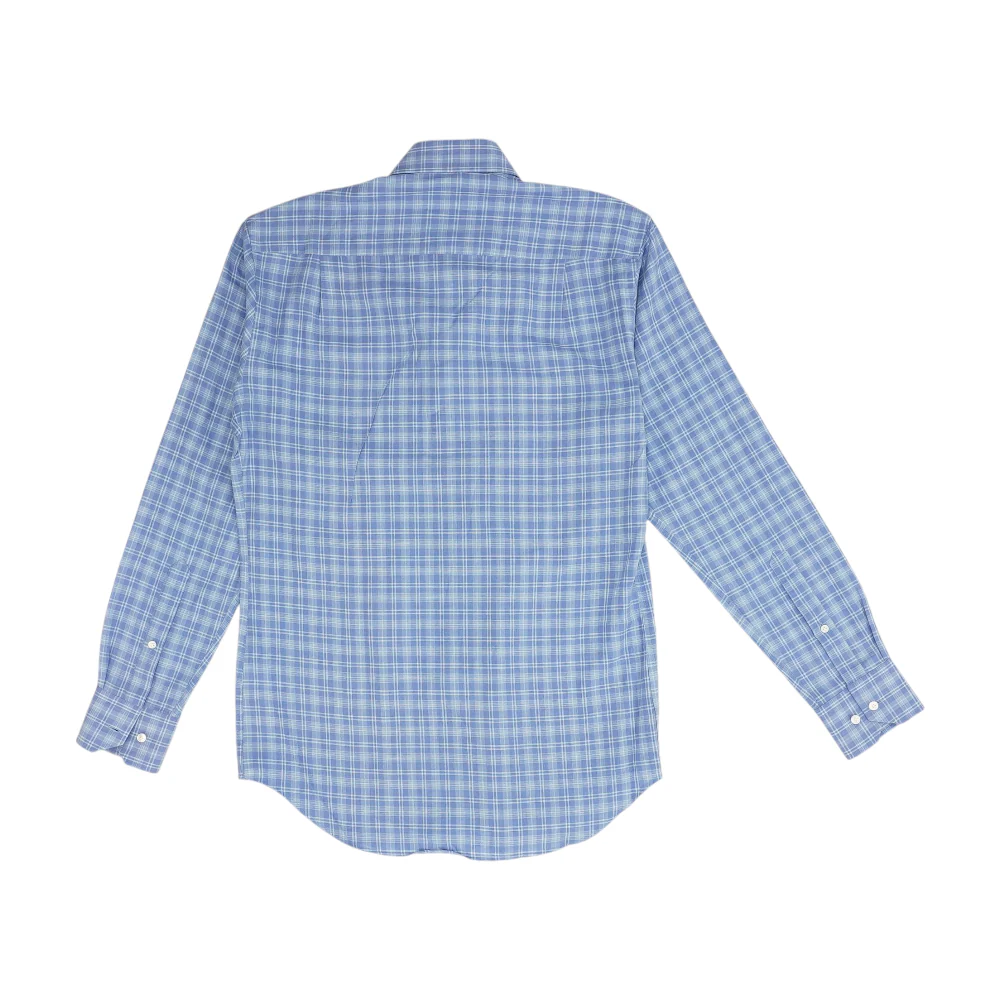Blue Plaid Long Sleeve Button Down - Image 2
